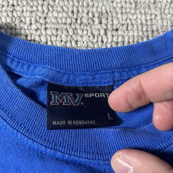 Duke Blue Devils Spell Out Graphic Shirt Men’s Large Long Sleeve University Y2K - Picture 7 of 9